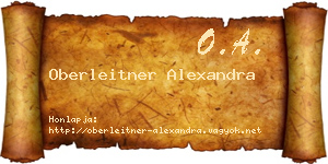 Oberleitner Alexandra névjegykártya